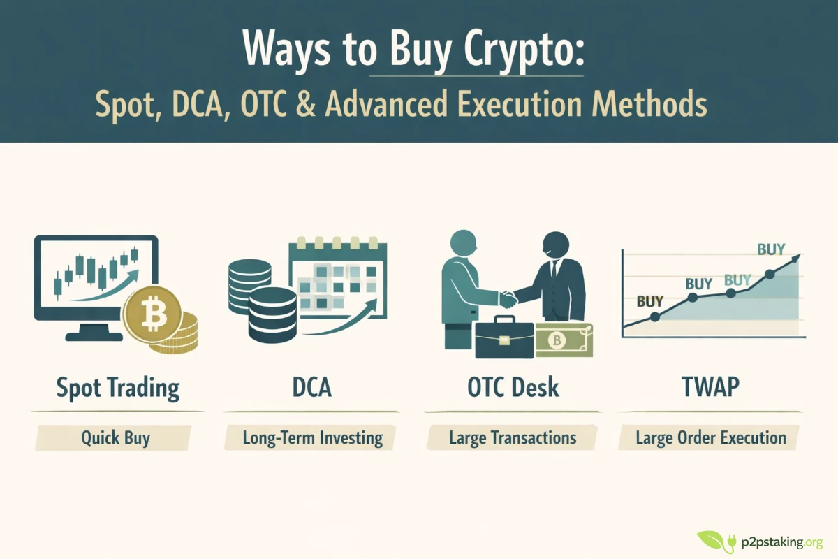 Ways to Buy Crypto: Spot, DCA, OTC & Advanced Execution Methods