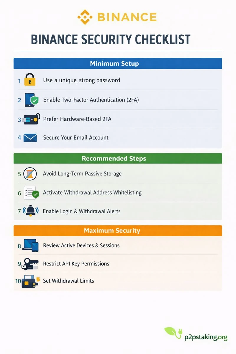 binance security checklist