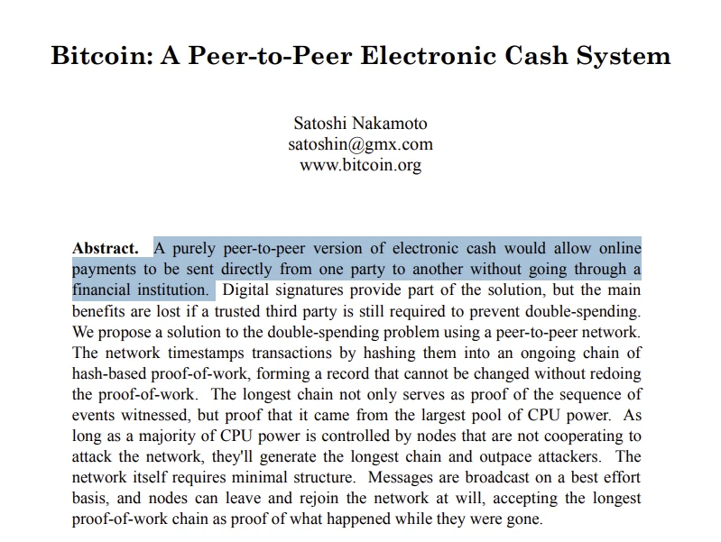 Bitcoin self-custody vision of Satoshi Nakamoto